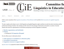 Tablet Screenshot of clie.org.uk